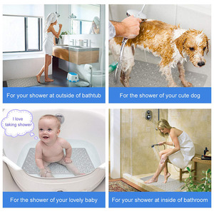 Alfombrilla antideslizante de PVC para <span class=keywords><strong>bañera</strong></span>, alfombrilla antideslizante para ducha, alfombrillas de ducha de succión fuerte lavables con ventosas - Product Image 3