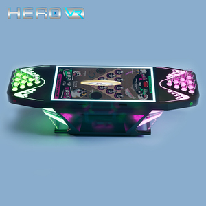HEROVR Machine à lancer de bière mobile en acier inoxydable poli miroir, design modulaire, LED 16 couleurs pour Pong multijoueur - Product Image 1