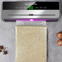 Machine d'emballage sous vide entièrement automatique pour la conservation des aliments, modes sec et humide, scellage automatique à une touche