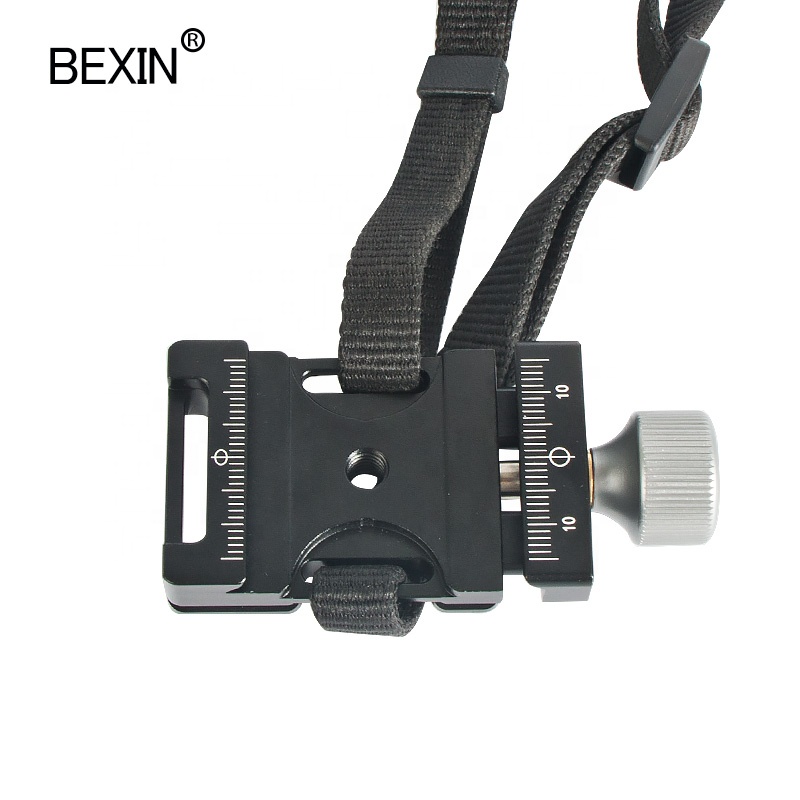 QJ-05 Lightweight Strap Clip Holder Shoulder Quick Release Plate Clip Outdoor Photography Suitable for Camera Tripod Ball Head
