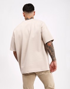 T-shirt en coton 100% imprimé blanc surdimensionné pour homme, mode automne, design Empire - Product Image 6