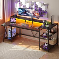 Bureau de jeu réglable en hauteur à commande électrique, directement de l'usine, avec plateau en fibre de carbone et mémoire de position, poste de travail assis-debout