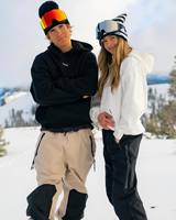 Masques de ski et de snowboard personnalisés de haute qualité, masques de neige pour hommes, femmes, adultes et jeunes, anti-buée UV400, compatibles avec les casques