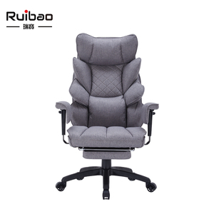 Chaise de bureau exécutive ergonomique moderne en cuir PU, dossier haut, hauteur réglable, pivotante avec repose-pieds pour bureau à domicile - Product Image 1