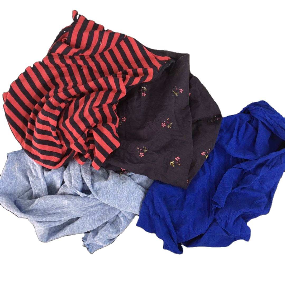 color mixed t shirt rags ship cleaning cloth cotton wiping rags