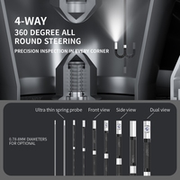 Endoscopio Industrial con Sonda Ultrafina de 0.95mm, Resistente al Agua IP67, 1080P, Boroscopio Compacto de 0.5m para Inspección de Componentes de Precisión