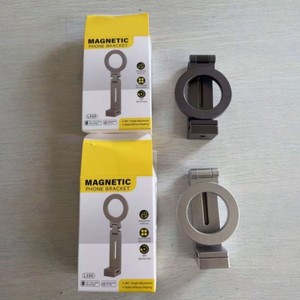 360 rotate foldable magnetic mobile phone holder Desk Biner Travel Journey universal metal stand bracket flexible bracket travel - Product Image 6