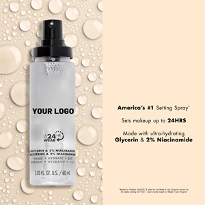 Spray <span class=keywords><strong>fixateur</strong></span> de maquillage hydratant 3 en 1 60 ml avec glycérine et 2% de niacinamide, résistant au transfert, pour marque privée - Product Image 2