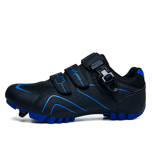 Chaussures de vélo de route et de montagne Earnmore unisexes antidérapantes respirantes en fibre de carbone avec sangles réfléchissantes (Jaune 43) - Product Image 3