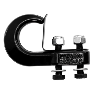 ユニバーサルリカバリートウフック10000 Lbs、ほとんどのピックアップトラック、SUV、バンに対応するクリップ付きの鍛造鋼製トウフック - Product Image 1