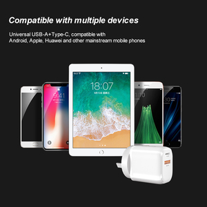 Adaptador <span class=keywords><strong>de</strong></span> enchufe USB C para móvil, cargador <span class=keywords><strong>de</strong></span> teléfono móvil PD + QC 3,0 <span class=keywords><strong>de</strong></span> carga superrápida usb-c para <span class=keywords><strong>iPhone</strong></span> 12/11 - Product Image 5