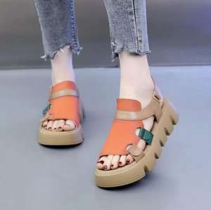 <span class=keywords><strong>Sandalias</strong></span> planas <span class=keywords><strong>romanas</strong></span> novedad de verano <span class=keywords><strong>sandalias</strong></span> de fondo grueso moda ocio deportes Muffin <span class=keywords><strong>plataforma</strong></span> <span class=keywords><strong>sandalias</strong></span> de mujer - Product Image 3