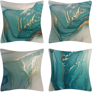 Linen bông sang trọng trừu tượng in thiết kế kết cấu bằng đá cẩm thạch gối cove sang trọng mùa hè tùy chỉnh gối trường hợp - Product Image 6