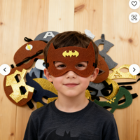 Kit de Décoration pour Fête d'Halloween et Carnaval : Masques DIY en Feutre de Super-Héros et de Dragon pour Jeux de Rôle et Déguisements