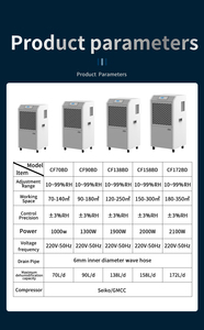Automatic Industrial Commercial Air Drying Equipment 158 Litre <strong>Dehumidifier</strong> for Basement/Workshop - Product Image 5