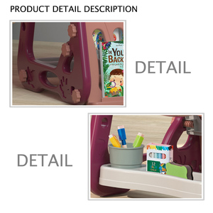 両面お絵かきボードおもちゃセット 女の子向け 安定設計 子供用ペイントゲーム 人気商品 - Product Image 4