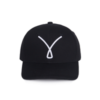 Casquette de baseball classique vintage personnalisée en coton pur à 100 % avec clip de chapeau de golf en métal, broderie 3D en relief et étiquette tissée à 6 panneaux – Fabrication chinoise