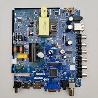 Placa base para televisor LCD T.R67.801 Fuente de alimentación para la tira LED: 33V - 105V Control remoto para cambio de programa