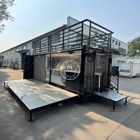 Contenedor de Envío Moderno con Equipamiento de Cocina Comercial para Restaurante de Comida Rápida