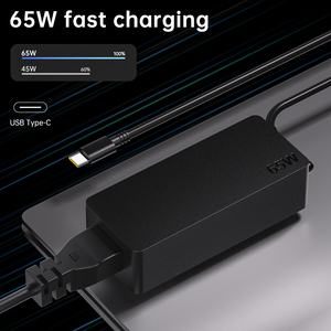Vente chaude 65W Type C USB ordinateur portable ac adaptateurs d'alimentation pour ordinateur portable <span class=keywords><strong>chargeur</strong></span> d'ordinateur portable pour <span class=keywords><strong>ThinkPad</strong></span> Chromebook 2nd Gen S330 - Product Image 2
