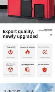 Calefactor de Aire de Biomasa de <span class=keywords><strong>Pellets</strong></span> <span class=keywords><strong>para</strong></span> Calefacción Central, Independiente, Área de Calefacción de 280-300m, Potencia de 42KW, Hecho en China, Modelo W73 - Product Image 6