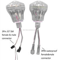 Lumière LED Pixel numérique à changement de couleur Turbo de haute qualité 60 mm 18 LED