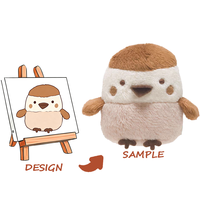 Boneka Mini Plush Kustom Isi Kapas PP Bordir Super Lembut Dapat Disesuaikan