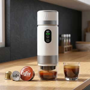 Cafetera Espresso Portátil 2026, 20 Bares, Batería Extraíble, 3 en 1, para Camping, Viajes y Auto, Personalizable OEM - Product Image 1