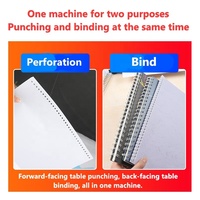 Poinçonneuse de papier 2 en 1 capacité de production de 150 fois/min Poinçonneuse de trou d'opération facile et machine de reliure de fil en Chine
