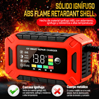Chargeur de Batterie Portable Multi-Véhicules 12V/6A pour Voiture Moto, Maintenance Automatique, Fabricant OEM, Vente en Gros