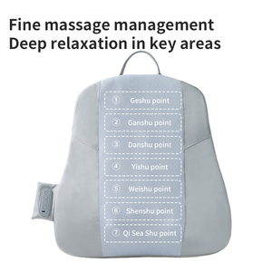 Coussin de massage chauffant électrique pour le dos, coussin de chaise Shiatsu avec rouleaux qui se déplacent vers le haut et vers le bas pour le massage du dos - Product Image 4