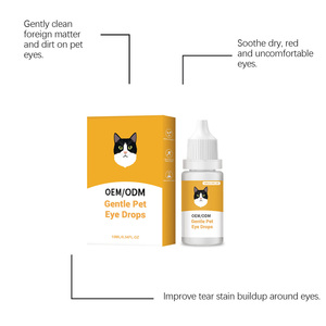 Gouttes oculaires pour chiens et chats : Soulagent la sécheresse oculaire, éliminent les taches de larmes et les pertes de liquide oculaire, lotion anti-démangeaisons pour animaux de compagnie, fabrication OEM prise en charge - Product Image 5