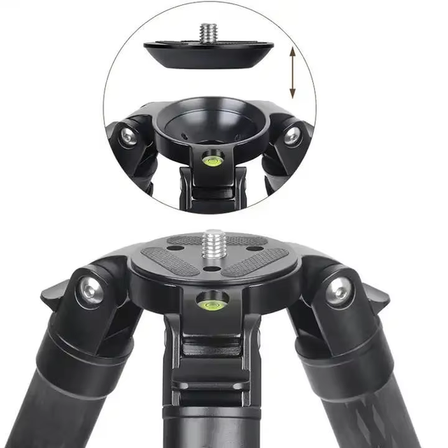OEM ODM Professional Carbon Fiber Heavy Duty Bowl Tripod Adjustable Camera Brackets for Slr Dslr Video Camera