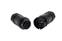 Connecteur Étanche Mâle-Femelle IP68 3 Voies Plug & Play Nylon 24A 450V V0 En Stock Prêt pour les Marchés Mondiaux ETL CE UKCA CB RoHS