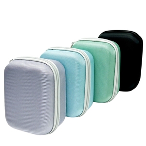 Estuche Organizador de Suministros <span class=keywords><strong>para</strong></span> Diabéticos EVA con Divisor Extraíble, Forro de Terciopelo, Bolsillo de Malla y Correa de Mano <span class=keywords><strong>para</strong></span> Glucómetro, Tiras Reactivas y <span class=keywords><strong>Lancetas</strong></span> - Product Image 3
