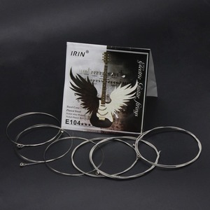 Cuerda de guitarra eléctrica IRIN E104, cuerda ligera recubierta de alta calidad, revestimiento de aleación de cobre, juego de 6 cuerdas envueltas - Product Image 4