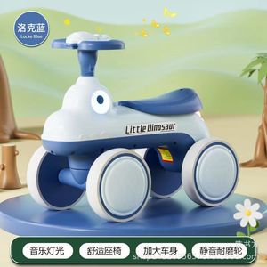 Little Dinosaur Kids Balance Bike 12 Inch Wheels 1-3 Years Old Four Wheel Toddler Walker Safe Ride On Toy - Product Image 3