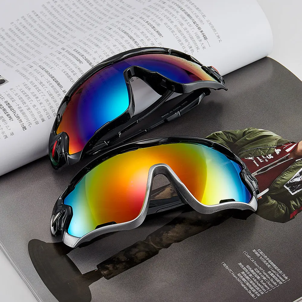Новый материал, УФ-защита UV400, широкое зеркало, оптовая продажа, прочные солнцезащитные очки для спорта на открытом воздухе