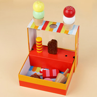 Nouveau design 2026 : Jouet de simulation de boîte à desserts et crème glacée pour enfants d'âge préscolaire, ensemble de cuisine éducatif pour enfants de 3 à 6 ans