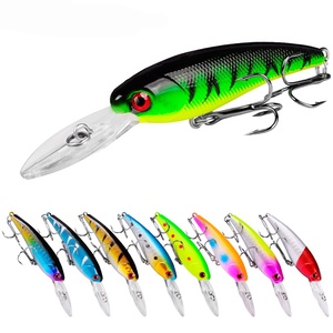 Isca Crankbait Wobbler de Alto Desempenho 9cm 7.28g com Anzóis Triplos para Pesca de Zander, Truta, Robalo e Lúcio em Lagos, Flutuante, Plástico Rígido - Product Image 1