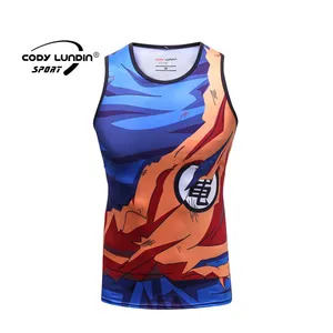 Cody Lundin动漫坦克顶部升华无袖健身房t恤背心自有品牌