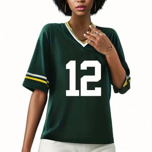 Camiseta Deportiva Personalizada Retro Verde Americana de Poliéster Transpirable, Estampada, Talla Grande, Manga Corta, Antibacteriana, de Secado Rápido - Product Image 1