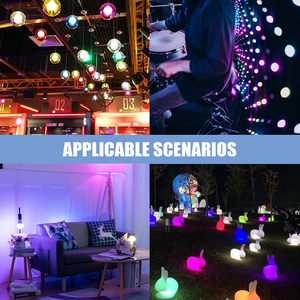 Fxpot thông minh dẫn ánh sáng tuya nhóm điều khiển RGB mờ <span class=keywords><strong>E27</strong></span> E26 B22 10W thông minh điều khiển từ xa dẫn ánh sáng bóng đèn - Product Image 5