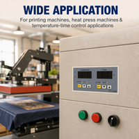Contrôleur de température numérique intelligent AISET pour presse à chaud, thermostat PID avec fonction minuterie, NTT-2000 certifié CE