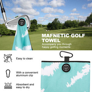 Toallas de Golf de Microfibra con Clip Magnético, Logotipo Personalizado, MOQ Bajo, Fabricante de Toallas de Golf Magnéticas - Product Image 5