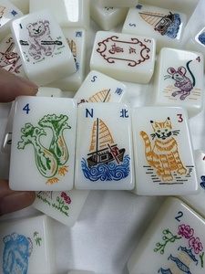 Mother Nature Themed Engraved Acrylic American Mahjong Set, 2026 Hot Selling Board Game for Adult Casino & Leisure <b>Entertainment</b> - Product Image 5