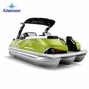 Bote Pontón de Aluminio Desmontable de 22 pies para 12 Personas, Serie Deportiva de 3 Tubos, Certificado CE, Motor Opcional para Envío en Contenedor - Product Image 6