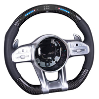 Volant en fibre de carbone LED 2024 pour Mercedes-Benz AMG Classe C GLA GLE W211 W207 E63