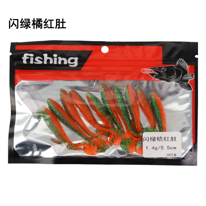 2.Vientre verde, naranja y rojo intermitente (color langosta)