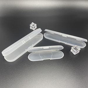 Transparent Pp Plastic Storage <b>Box</b> 18.8cm X 7.2cm X 3.9cm Portable Cosmetic Organizer For Beauty <b>Tools</b> Makeup Storage - Product Image 2